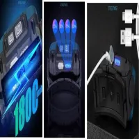 Налобный фонарь Rablex RB961, жёлтый+белый+красный, 4хCOB, Sensor, аккум, Type-C - 3