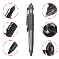Ручка Тактическая со стеклобоем Laix B2 Tactical Pen / алюминий Серый - 2