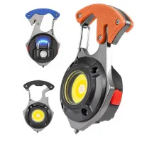 Фонарь для кемпинга W5143-COB, Белый, Жёлтый, Красный, multitool, Li-Ion, магнит, карабин - 7