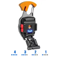 Фонарь для кемпинга W5147, PL409-COB, Белый, Жёлтый, Красный, multitool, Li-Ion, магнит, карабин - 3