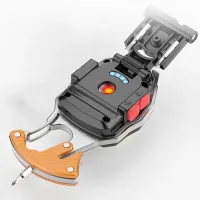 Фонарь для кемпинга W5147, PL409-COB, Белый, Жёлтый, Красный, multitool, Li-Ion, магнит, карабин - 9