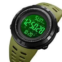 Часы наручные SKMEI 2070AGWT, ARMY GREEN-BLACK, 9304 - 3