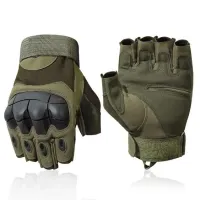 Тактические перчатки без пальцев Олива 107, Размер XL - 2