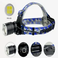 Налобный фонарь Police PL-153, P50, 2х18650 аккум, Type-C - 1