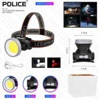Налобный фонарь Police PL-111, белый+красный, аккум, Type-C - 2