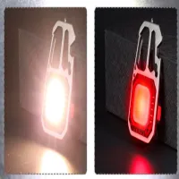 Фонарь для кемпинга PL412, W5138 COB, желтый, красный, type-c,индикатор, карабин, мультитул - 2