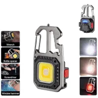 Фонарь для кемпинга PL412, W5138 COB, желтый, красный, type-c,индикатор, карабин, мультитул - 1