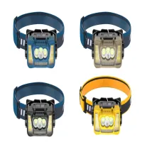 Налобный фонарь Rablex RB965, жёлтый+белый+красный, 3хT6+4хCOB, Sensor, аккум, Type-C - 3