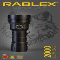 Ручной фонарь Rablex RB920, КРАСНЫЙ СВЕТ, 1хT28, 1х21700 аккумулятор, zoom, Type-C, 2000LM - 4
