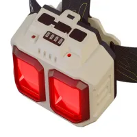 Налобный фонарь Rablex RB971, белый+красный, 2хLed+2хCOB, Sensor, 1х18650 аккум, Type-C - 2