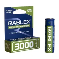 Аккумулятор Rablex 18650, 3000mAh Li-ION 3.7v - 1