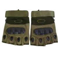 Тактические перчатки без пальцев олива 104 . Размер L - Изображение 2