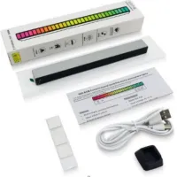 Светодиодный эквалайзер D08 - RGB, активируемый музыкой, 32-битный VU - 2