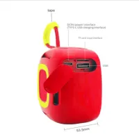 Портативная беспроводная колонка TG659, Bluetooth, Red - 2