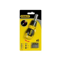 Набір викруток Stanley Multibit Stubby, реверсивна, з 6 змінними бітами (0-66-358) - 5