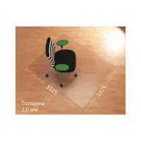 Коврик под кресло Аклас AironTrade 1525х1025х2.0 Прозрачный (00020957) - Изображение 2