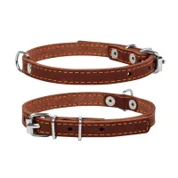 Нашийник для тварин Collar одинарний Ш 14 мм Д 27-35 см коричневий (00036) - 1