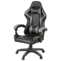 Крісло ігрове Аклас Бешкет ANF підліткове Чорний (PU-чорний/сірий) (00160338) - 1