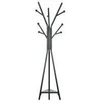 Вешалка напольная Аклас Туя VKY-6031B 182x50 (Черный) (00164112) - Изображение 3