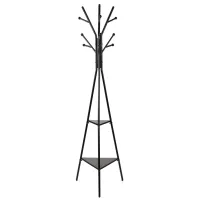 Вешалка напольная Аклас Туя VKY-6031B 182x50 (Черный) (00164112) - Изображение 1