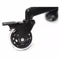 Ролик для кресла Аклас FI 11 бесшумный со стопором D-75, Прозрачный (00166280) - Image 4