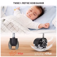 Ролик для крісла Аклас FI 11 D-50 декор, Прозорий (00166283) - Image 11