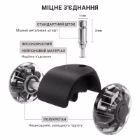 Ролик для крісла Аклас FI 11 D-50 декор, Прозорий (00166283) - Image 8