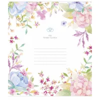 Зошит Школярик Tender Garden 12 аркушів лінія (012-3378L) - 4