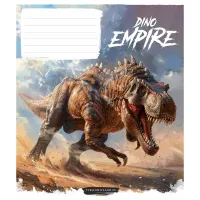 Зошит Школярик Dino empire 18 аркушів клітинка (018-3490K) - 3