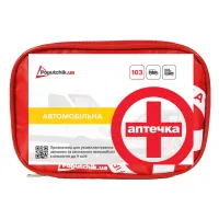 Автомобільна аптечка Poputchik згідно ТУ м"який футляр (02-001-М) - 4