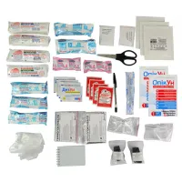 Автомобільна аптечка Poputchik згідно ТУ футляр м'який червоний 25х12х15 (02-012-М) - 2