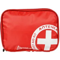 Автомобільна аптечка Poputchik згідно ТУ футляр м'який червоний 19х8х14 (02-037-М) - 3