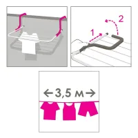 Сушарка для білизни Eurogold На батарею 3 м (0303) - 2