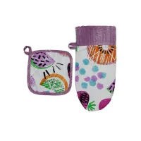 Кухонна прихватка Прованс Рукавичка Violet cherries 29х15 (032956) - 3