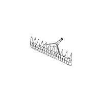 Граблі Gardena граблі-аератор Gardena Combisystem сталеві 35 см (03392-20.000.00) - 2