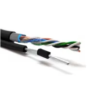 Кабель мережевий Merlion FTP 305м КНПЭ (4*2*0,50) [СCA] внешний, тросс, Black (03501) - 2