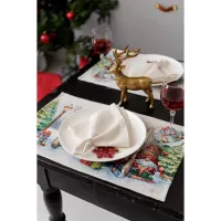 Салфетка на стол Прованс гобеленовая Рождественский костер 30х50 см (036427) - Изображение 2