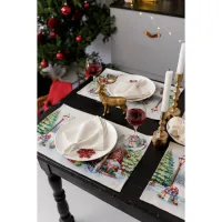 Салфетка на стол Прованс гобеленовая Рождественский костер 30х50 см (036427) - Изображение 4