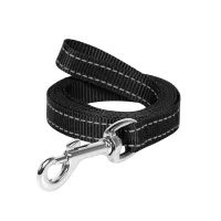 Повідець для собак Dog Extreme з нейлону Ш 20 мм Д 200 см чорний (04631) - 2