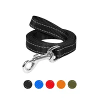 Повідець для собак Dog Extreme з нейлону Ш 20 мм Д 200 см чорний (04631) - 1