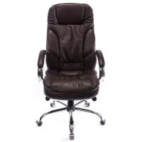 Офісне крісло Аклас Тироль CH MB Кожа натур. Коричневая (05300) - Зображення 2