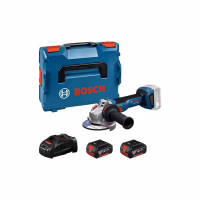 Шлифовальная машина Bosch GWS 18V-11 125мм, 18В, 2x5Ah, 0-9000об/мин, 1.7кг, кейс (0.601.9N4.103) - Image 1