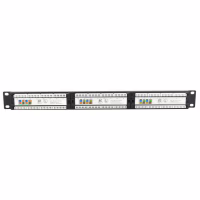 Патч-панель Ritar 19" 24 порта UTP cat.5e с менеджментом кабеля (07514) - Image 2