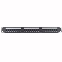 Патч-панель Ritar 19" 24 порта UTP cat.5e с менеджментом кабеля (07514) - Image 1