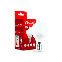 Лампочка Vestum G45 8W 4100K 220V E14 (1-VS-1211) - Изображение 2