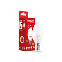 Лампочка Vestum LED C37 4W 3000K 220V E14 (1-VS-1308) - Изображение 1