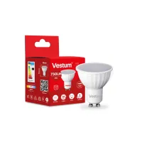 Лампочка Vestum LED MR16 8W 4100K 220V GU10 (1-VS-1508) - Изображение 2