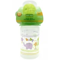 Пляшечка для годування Baby Team з широким горлом 6+, 250 мл (1002_зеленый) - 2