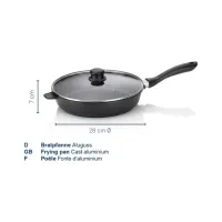 Сковорода Kela Gabor з кришкою та захистом, 28 см (10041) - Зображення 4