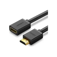 Кабель мультимедійний HDMI M to HDMI F 0.5m HD107 black Ugreen (10140) - 1